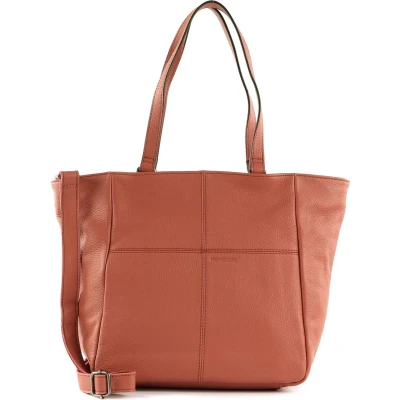 Afbeelding van FREDsBRUDER Leren Schoudertas Pruvia Shopper Light Rust Terracotta