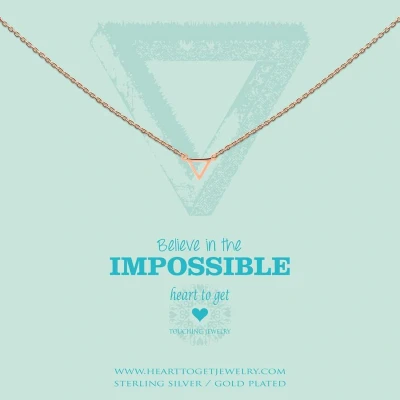 Afbeelding van Heart to Get S Triangle Rose Ketting N248STR15R