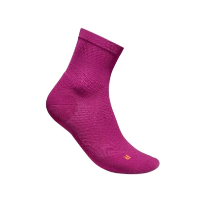 Afbeelding van Bauerfeind Run Ultralight Mid Cut Socks, Women, Berry, 41 43 1 Paar