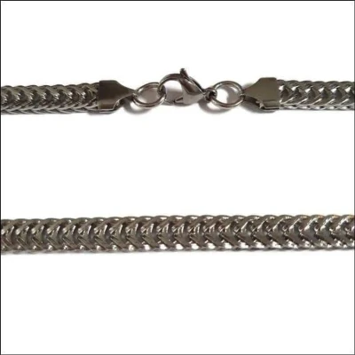 Afbeelding van Gourmetketting 58cm 7mm staal zilverkleurig heren