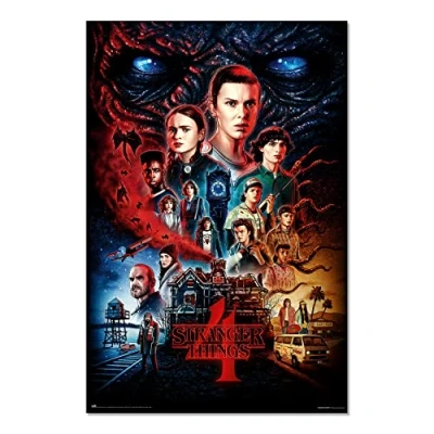 Afbeelding van Grupo Erik Stranger Things Vecna&#039;s House Poster 35,8 x 24,2 inch / 91 61,5 cm Verzonden opgerold Cool Posters Kunst &amp; Prints Muurposters