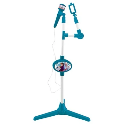 Afbeelding van Lexibook, Frozen, Microfoon met luidspreker en lichtstandaard, extra aansluiting voor muziek, blauw/paars, S150FZ
