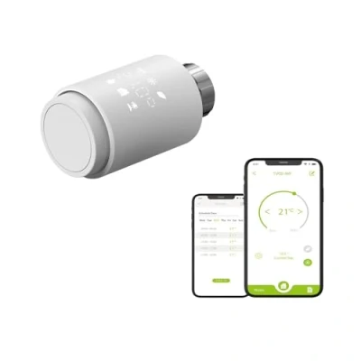 Afbeelding van Qiumi Smart Wifi Radiator Actuator Direct Programmeerbare Thermostatische Valve Ondersteuning Alexa Googlehome Geen gateway vereist
