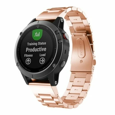 Afbeelding van Stalen schakelband Rosé goud Garmin Quatix 7X / 6X &amp; Tactix 7 (pro)