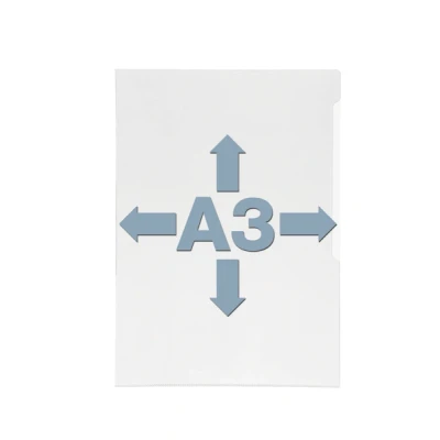 Afbeelding van Durable Transparante L map PREMIUM A3 zakje van 10, transparant