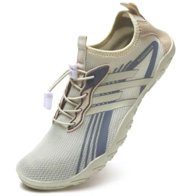 Afbeelding van Strand Swim Water Schoenen Mens Womens Unisex Blotevoetenzwemmen Sneldrogende Zomer, D Beige, 38 EU