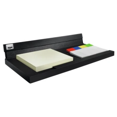 Afbeelding van SIGEL SA533 Memocenter Cintano, imitatieleer, zwart, 20 x 10 cm
