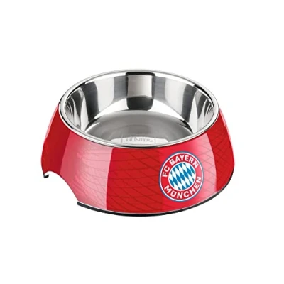 Afbeelding van Hunter FC Bayern München Voerbak, drinkbak, melamine, 350 ml, rood