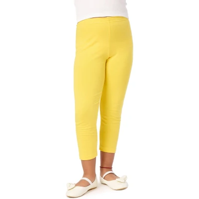 Afbeelding van Merry Style Meisjes 3/4 Legging van Viscose MS10 131 (Geel, 128 cm)