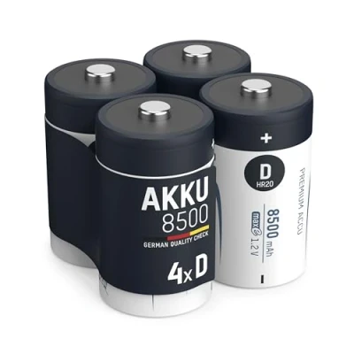 Afbeelding van Ansmann Oplaadbare LSD accu, lage zelfontlading 8500 batterij. 4 Stuk zilver/zwart