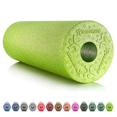 Afbeelding van BODYMATE professionele Fasciarol STANDARD middelhard Lengte 45 cm Diameter 15 met gratis e book Appelgroen
