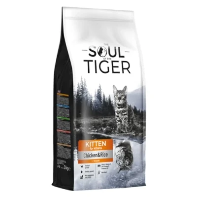 Afbeelding van the Soul of Tiger Droogvoer voor kittens en zwangere zogende kip rijst, 3 kg