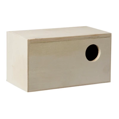 Afbeelding van Fauna Broedkastje Gouldamadine Opening 35 Mm Vogelbroedbenodigheden 19x10.5x10.5 cm Houtkleur