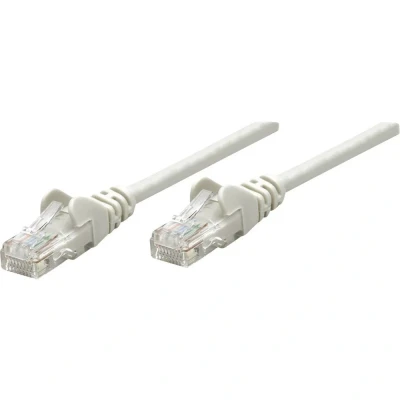 Afbeelding van Intellinet Netwerk Patchkabel, Cat5e, 0,25 m, CCA, U/UTP, PVC, Vergulde Contacten, Snagless Cat6, CCA 0.5 m Grijs