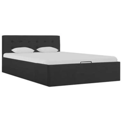Afbeelding van VIDAXL Bedframe met hydraulische opslag stof donkergrijs 120x200 cm