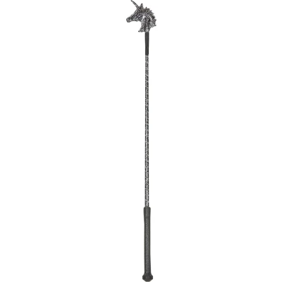 Afbeelding van Dublin Zweepje Glitter Unicorn Zwart 65cm