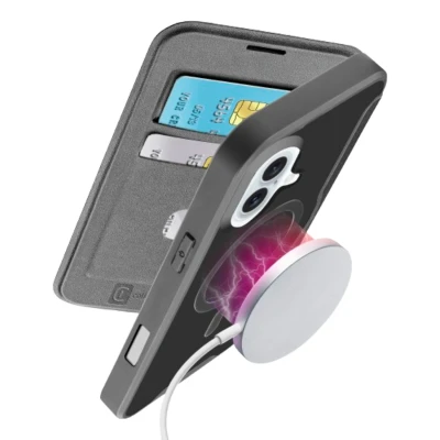 Afbeelding van Cellularline Book Agenda Telefoonhoesje Voor Apple Iphone 16 Pro Max Zwart