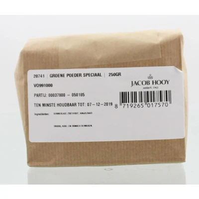 Afbeelding van Jacob Hooy Groene Poeder Speciaal, 250 gram