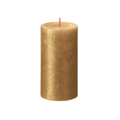 Afbeelding van Stompkaars Shimmer 130/68 Gold Bolsius