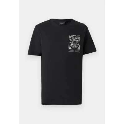 Afbeelding van Lyle &amp; Scott Shirt &#039;Sunshine Inn&#039; zwart / wit