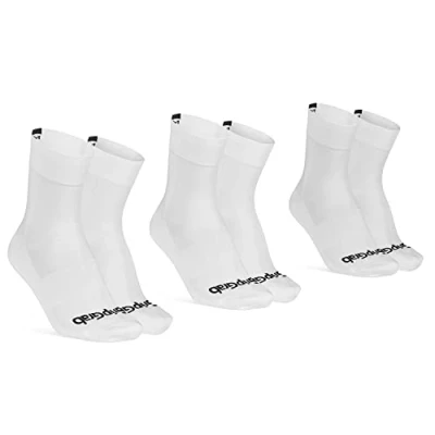 Afbeelding van GripGrab Lightweight SL 3PACK Performance Zomer Fietssokken 3 Paar Coolmax Wielersport Sokken Regular Cut Wit Unisex Maat XS (35 38)