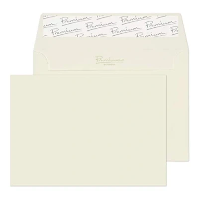 Afbeelding van Blake Zakelijk C6 114 x 162 mm 120 gsm Peel &amp; Seal Portemonnee Enveloppen (35155) Hoog Wit Geweven Pack van 50