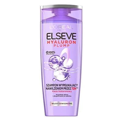 Afbeelding van L&#039;Oréal Paris Elvital vochtinbrengende shampoo voor glanzend en gezond haar, met hyaluronzuur een vochtboost, Hydra Hyaluronic, 300 ml