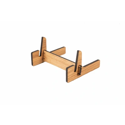 Afbeelding van Houten Houder / Mini Ezel Display Menukaarthouder Type: TPT Licht Geolied