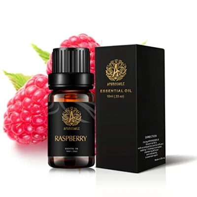 Afbeelding van Frambozen etherische olie voor diffuser, therapeutische kwaliteit Framboos geurende olie, 100% pure Aromatherapie Frambozengeur thuis, Massage 0.33oz 10ml