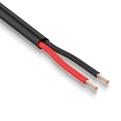 Afbeelding van AOHEWEI 2 x 1,0 mm² ronde dubbele aderige kabel geleiders koperen elektrische draad 5V 12V 24V 60V, dunne wand rood/zwart auto bootkabel 5/10/20/50 meter