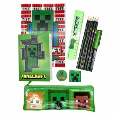 Afbeelding van Minecraft Bumper Stationary Set 12 Delig