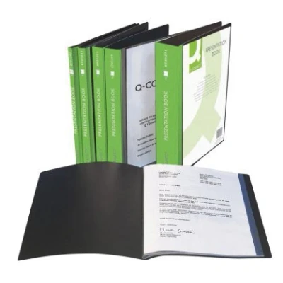 Afbeelding van Q connect Showalbum Personaliseerbaar A4 100 Tassen Zwart
