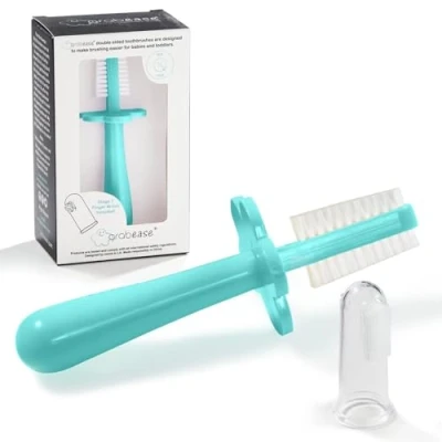 Afbeelding van Y Grabease eerste dubbelzijdige tandenborstel Aqua Teal