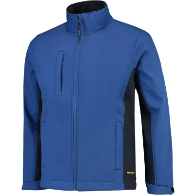 Afbeelding van Tricorp Softshell Jack Bi Color Blauw/Marine Maat L