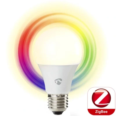 Afbeelding van Slimme lamp E27 Nedis SmartLife Peer (ZigBee, LED, 9W, 806lm, RGB, Dimbaar)