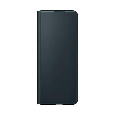 Afbeelding van Samsung Galaxy Z Fold 3 Hoesje Echt leder Bookcase Groen Telefoonhoesje