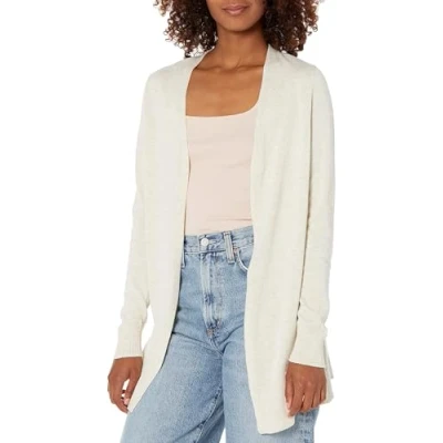 Afbeelding van Amazon Essentials Dames Lichtgewicht vest met open voorkant (verkrijgbaar in grote maten), Havermout, XXL
