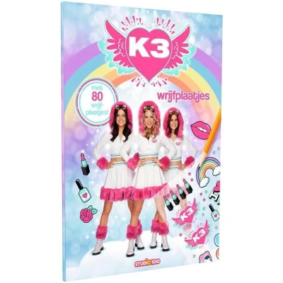 Afbeelding van K3 Doeboek met 80 wrijfplaatjes 9789462774636