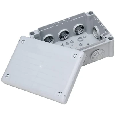 Afbeelding van Kopp aansluitdoos opbouw, voor vochtige ruimtes, 152 x 202 85 mm, IP66, met 10 kabelinvoeringen M25, grijs, 351013044