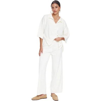 Afbeelding van Trendyol TWOSS23AU00029 Volwassenen Vrouwen ecru M