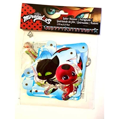 Afbeelding van Letterslinger Miraculous Ladybug 180cm