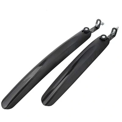 Afbeelding van Alomejor 1 paar fiets spatbord kunststof voor en achterspatbord mountainbike set (zwart)