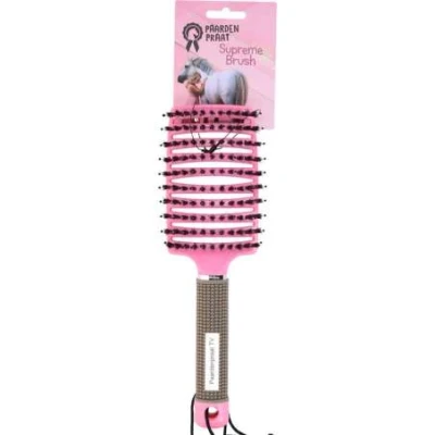 Afbeelding van PaardenpraatTV Horse Supreme Borstel Roze