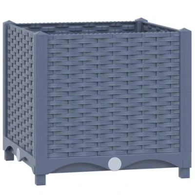 Afbeelding van vidaXL Plantenbak verhoogd 40x40x38 cm polypropyleen