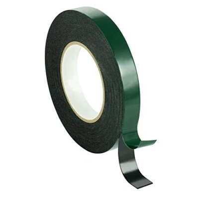 Afbeelding van Poppstar 1x Dubbelzijdige Schuimtape, Montagetape (10m x 19mm 1mm), Zwart