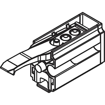 Afbeelding van Hawa railbuffer v. 80 zwart montage in de rail