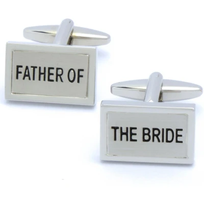 Afbeelding van Manchetknopen Father of the Bride Rechthoek