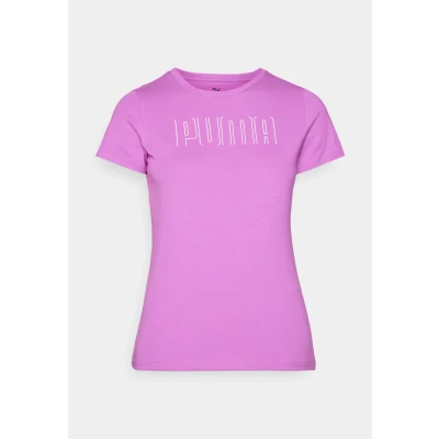 Afbeelding van Puma Sport Graphic TEE Tshirt print, Dames, Maat: Small, Wild berry