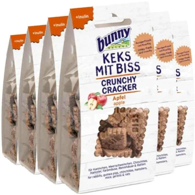 Afbeelding van 6x Bunny Nature Crunchy Cracker Appel 50 gr