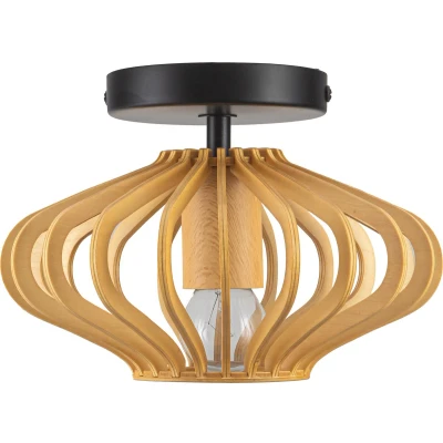 Afbeelding van ETH Expo Trading plafondlamp Tess in hout